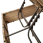 vidaXL Doppel-Sonnenliege mit Kissen & Sonnenschirm Beige Poly Rattan vidaXL Doppel-Sonnenliege mit Kissen & Sonnenschirm Beige Poly Rattan