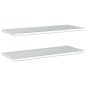 vidaXL Wandregale 2 Stk. 100x40x3 cm Silbern Edelstahl vidaXL Wandregale 2 Stk. 100x40x3 cm Silbern Edelstahl