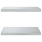 vidaXL Wandregale 2 Stk. 50x40x3 cm Silbern Edelstahl vidaXL Wandregale 2 Stk. 50x40x3 cm Silbern Edelstahl