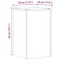vidaXL Pflanzenständer 2 Stk. Räuchereiche 30x30x50 cm Holzwerkstoff vidaXL Pflanzenständer 2 Stk. Räuchereiche 30x30x50 cm Holzwerkstoff
