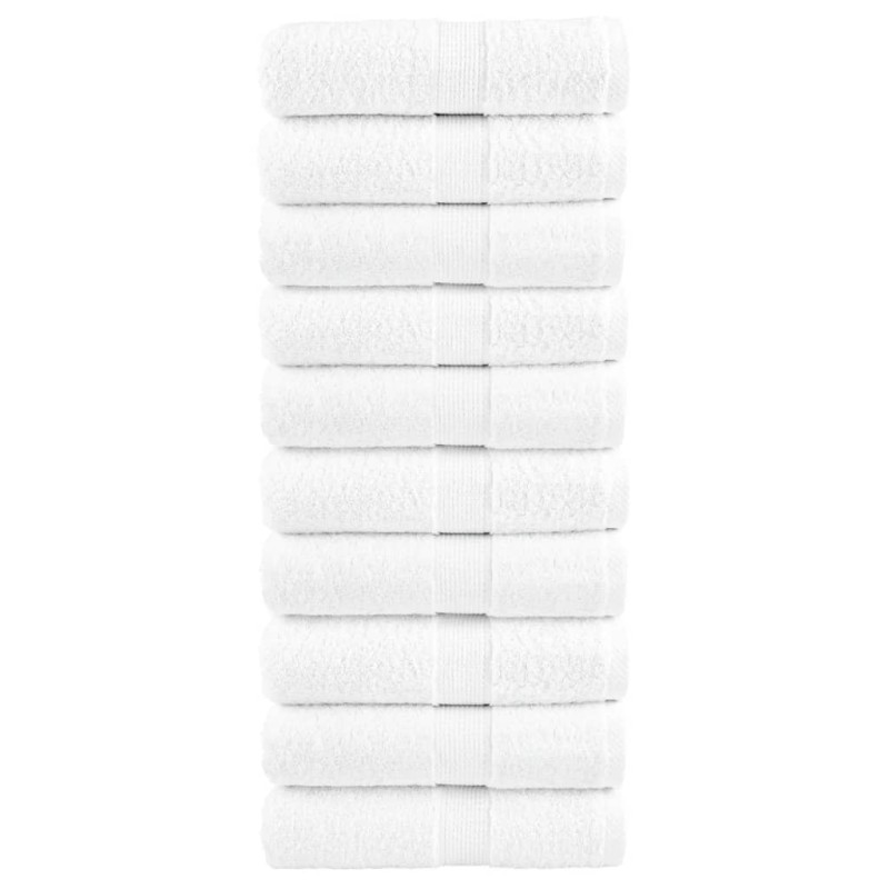 vidaXL Premium-Seiftücher SOLUND 10 Stk. Weiß 30x30 cm 600 g/m² vidaXL Premium-Seiftücher SOLUND 10 Stk. Weiß 30x30 cm 600 g/m²