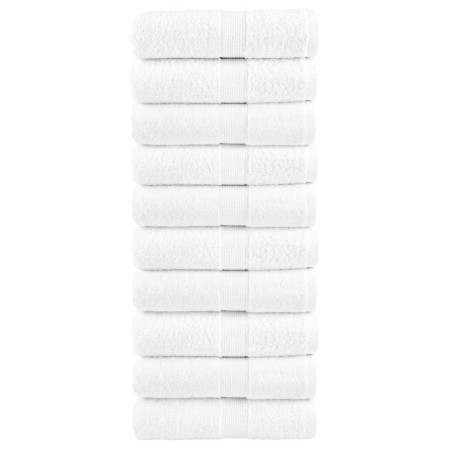 vidaXL Premium-Seiftücher SOLUND 10 Stk. Weiß 30x30 cm 600 g/m²