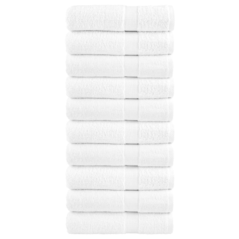 vidaXL Premium-Handtücher SOLUND 10 Stk. Weiß 50x100cm 600 g/m² vidaXL Premium-Handtücher SOLUND 10 Stk. Weiß 50x100cm 600 g/m²