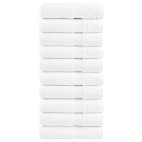 vidaXL Premium-Duschtücher SOLUND 10 Stk. Weiß 70x140 cm 600 g/m²