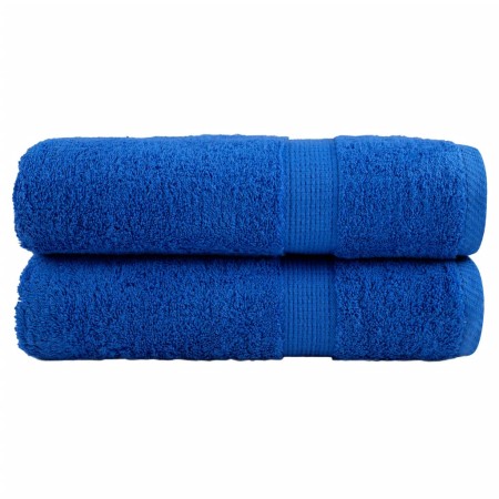 vidaXL Premium-Badetücher SOLUND 2 Stk. Blau 100x150cm 600 g/m²