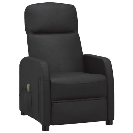 vidaXL Massagesessel Schwarz Kunstleder