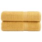 vidaXL Premium-Handtücher SOLUND 2 Stk. Gold 50x100 cm 600 g/m² vidaXL Premium-Handtücher SOLUND 2 Stk. Gold 50x100 cm 600 g/m²