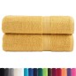 vidaXL Premium-Handtücher SOLUND 2 Stk. Gold 50x100 cm 600 g/m² vidaXL Premium-Handtücher SOLUND 2 Stk. Gold 50x100 cm 600 g/m²