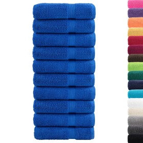 vidaXL Premium-Handtücher SOLUND 10 Stk. Blau 50x100cm 600 g/m²