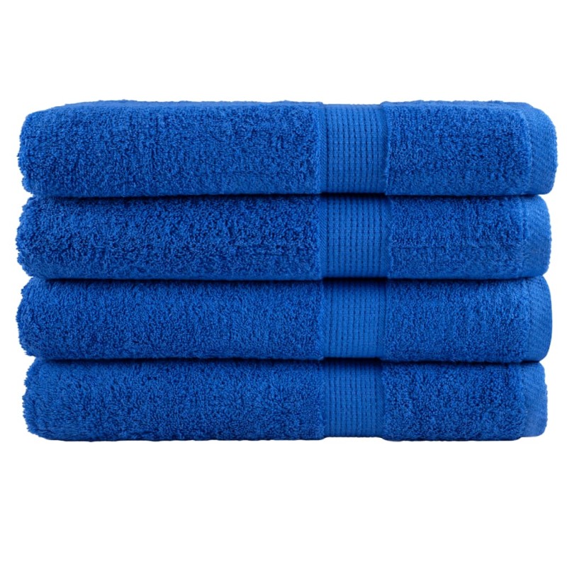 vidaXL Premium-Handtücher SOLUND 4 Stk. Blau 100x200 cm 600 g/m² vidaXL Premium-Handtücher SOLUND 4 Stk. Blau 100x200 cm 600 g/m²