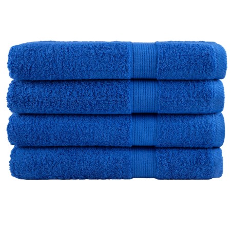 vidaXL Premium-Handtücher SOLUND 4 Stk. Blau 100x200 cm 600 g/m²