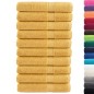 vidaXL Premium-Handtücher SOLUND 10 Stk. Gold 100x200 cm 600 g/m² vidaXL Premium-Handtücher SOLUND 10 Stk. Gold 100x200 cm 600 g/m²
