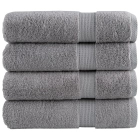 vidaXL Premium-Handtücher SOLUND 4 Stk. Grau 50x100 cm 600 g/m²