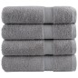 vidaXL Premium-Handtücher SOLUND 4 Stk. Grau 50x100 cm 600 g/m² vidaXL Premium-Handtücher SOLUND 4 Stk. Grau 50x100 cm 600 g/m²