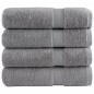 vidaXL Premium-Badetücher SOLUND 4 Stk. Grau 100x150 cm 600 g/m² vidaXL Premium-Badetücher SOLUND 4 Stk. Grau 100x150 cm 600 g/m²