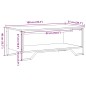 vidaXL Couchtisch Braun Eichen-Optik 100x51x40 cm Holzwerkstoff vidaXL Couchtisch Braun Eichen-Optik 100x51x40 cm Holzwerkstoff