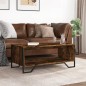 vidaXL Couchtisch Räuchereiche 100x51x40 cm Holzwerkstoff vidaXL Couchtisch Räuchereiche 100x51x40 cm Holzwerkstoff