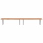 vidaXL Waschbeckenregal Wandmontage Stahl und Massivholz Buche vidaXL Waschbeckenregal Wandmontage Stahl und Massivholz Buche