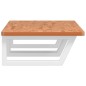 vidaXL Waschbeckenregal Wandmontage Stahl und Massivholz Buche vidaXL Waschbeckenregal Wandmontage Stahl und Massivholz Buche
