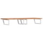 vidaXL Waschbeckenregal Wandmontage Stahl und Massivholz Buche vidaXL Waschbeckenregal Wandmontage Stahl und Massivholz Buche