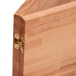 vidaXL Waschbeckenregal Wandmontage Stahl und Massivholz Buche vidaXL Waschbeckenregal Wandmontage Stahl und Massivholz Buche