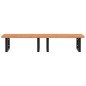 vidaXL Waschbeckenregal Wandmontage Stahl und Massivholz Buche vidaXL Waschbeckenregal Wandmontage Stahl und Massivholz Buche