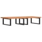 vidaXL Waschbeckenregal Wandmontage Stahl und Massivholz Buche vidaXL Waschbeckenregal Wandmontage Stahl und Massivholz Buche
