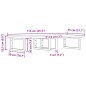 vidaXL Waschbeckenregal Wandmontage Stahl und Massivholz Buche vidaXL Waschbeckenregal Wandmontage Stahl und Massivholz Buche