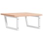 vidaXL Waschbeckenregal Wandmontage Stahl und Massivholz Buche vidaXL Waschbeckenregal Wandmontage Stahl und Massivholz Buche