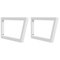 vidaXL Waschbeckenregal Wandmontage Stahl und Massivholz Buche vidaXL Waschbeckenregal Wandmontage Stahl und Massivholz Buche