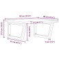 vidaXL Waschbeckenregal Wandmontage Stahl und Massivholz Buche vidaXL Waschbeckenregal Wandmontage Stahl und Massivholz Buche
