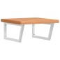 vidaXL Waschbeckenregal Wandmontage Stahl und Massivholz Buche vidaXL Waschbeckenregal Wandmontage Stahl und Massivholz Buche
