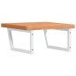 vidaXL Waschbeckenregal Wandmontage Stahl und Massivholz Buche vidaXL Waschbeckenregal Wandmontage Stahl und Massivholz Buche