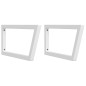 vidaXL Waschbeckenregal Wandmontage Stahl und Massivholz Buche vidaXL Waschbeckenregal Wandmontage Stahl und Massivholz Buche