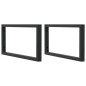 vidaXL Waschbeckenregal Wandmontage Stahl und Massivholz Buche vidaXL Waschbeckenregal Wandmontage Stahl und Massivholz Buche