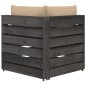 vidaXL 2-Sitzer Outdoor-Sofa mit Kissen Grau Imprägniertes Kiefernholz vidaXL 2-Sitzer Outdoor-Sofa mit Kissen Grau Imprägniertes Kiefernholz