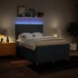 vidaXL Boxspringbett mit Matratze Blau 140x200 cm Stoff vidaXL Boxspringbett mit Matratze Blau 140x200 cm Stoff