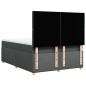 vidaXL Boxspringbett mit Matratze Dunkelgrau 140x190 cm Stoff vidaXL Boxspringbett mit Matratze Dunkelgrau 140x190 cm Stoff