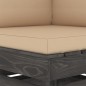 vidaXL 2-Sitzer Outdoor-Sofa mit Kissen Grau Imprägniertes Kiefernholz vidaXL 2-Sitzer Outdoor-Sofa mit Kissen Grau Imprägniertes Kiefernholz