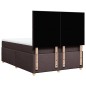 vidaXL Boxspringbett mit Matratze Dunkelbraun 140x200 cm Stoff vidaXL Boxspringbett mit Matratze Dunkelbraun 140x200 cm Stoff