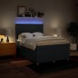 vidaXL Boxspringbett mit Matratze Blau 160x200 cm Stoff vidaXL Boxspringbett mit Matratze Blau 160x200 cm Stoff