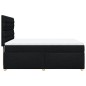 vidaXL Boxspringbett mit Matratze Schwarz 140x190 cm Stoff