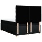 vidaXL Boxspringbett mit Matratze Schwarz 140x190 cm Stoff