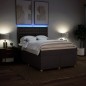 vidaXL Boxspringbett mit Matratze Dunkelbraun 140x190 cm Stoff vidaXL Boxspringbett mit Matratze Dunkelbraun 140x190 cm Stoff