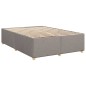 vidaXL Boxspringbett mit Matratze Taupe 140x190 cm Stoff vidaXL Boxspringbett mit Matratze Taupe 140x190 cm Stoff