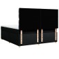 vidaXL Boxspringbett mit Matratze Schwarz 180x200 cm Stoff vidaXL Boxspringbett mit Matratze Schwarz 180x200 cm Stoff