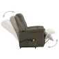 Massagesessel mit Aufstehhilfe Taupe Stoff Massagesessel mit Aufstehhilfe Taupe Stoff