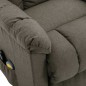 Massagesessel mit Aufstehhilfe Taupe Stoff Massagesessel mit Aufstehhilfe Taupe Stoff