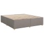 vidaXL Boxspringbett mit Matratze Taupe 180x200 cm Stoff vidaXL Boxspringbett mit Matratze Taupe 180x200 cm Stoff