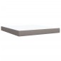 vidaXL Boxspringbett mit Matratze Taupe 180x200 cm Stoff vidaXL Boxspringbett mit Matratze Taupe 180x200 cm Stoff